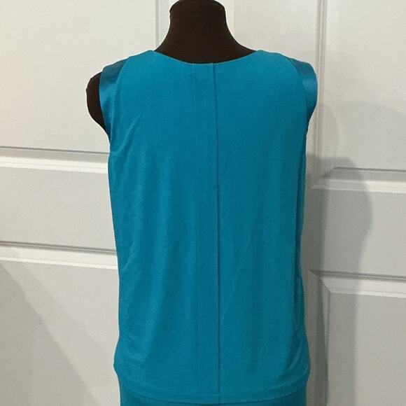 Blumarine Made in Italy Women’s Teal Blue Casual Sleeveless Dress Size I42/US M - Picture 8 of 11